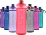 Pogo Plastic Water Bottle with Chug Lid and Carry Handle, Reusable, BPA Free, Dishwasher Safe, Perfect for Travel, School, Outdoors, and Gym | 18oz, 32oz, 40oz, 64oz