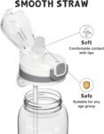 Opard 30oz/32oz Sports Water Bottle with Leak Proof Flip Top Lid BPA Free Tritan Reusable Plastic for Gym and Outdoor, Travel Water Bottle with Straw