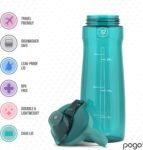 Pogo Plastic Water Bottle with Chug Lid and Carry Handle, Reusable, BPA Free, Dishwasher Safe, Perfect for Travel, School, Outdoors, and Gym | 18oz, 32oz, 40oz, 64oz