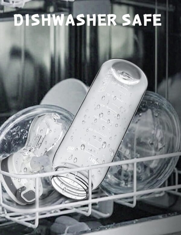 Opard 30oz/32oz Sports Water Bottle with Leak Proof Flip Top Lid BPA Free Tritan Reusable Plastic for Gym and Outdoor, Travel Water Bottle with Straw