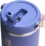 Stanley IceFlow Flip Straw Tumbler with Handle 30 oz | Twist On Lid and Flip Up Straw | Leak Resistant Water Bottle | Insulated Stainless Steel |BPA-Free | Rose Quartz