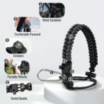 Fijinhom 24 oz Insulated Water Bottle with Handle, 304 Stainless Steel Water Bottles with Wide Mouth, Double Wall Vacuum Sports Water Bottle, BPA Free, Keep Cold and Hot, Black