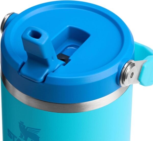 Stanley IceFlow Flip Straw Tumbler with Handle 30 oz | Twist On Lid and Flip Up Straw | Leak Resistant Water Bottle | Insulated Stainless Steel |BPA-Free | Rose Quartz