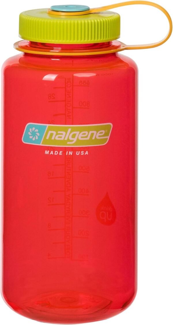 Nalgene Sustain Tritan BPA-Free Water Bottle Made with Material Derived From 50% Plastic Waste (using ISCC certified mass balance), 32 OZ, Wide Mouth