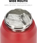 Fanhaw 20 Oz Stainless Steel Insulated Sports Water Bottles with Straw for Kids, Men and Women (Black)