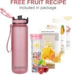Opard 30oz/32oz Sports Water Bottle with Leak Proof Flip Top Lid BPA Free Tritan Reusable Plastic for Gym and Outdoor, Travel Water Bottle with Straw