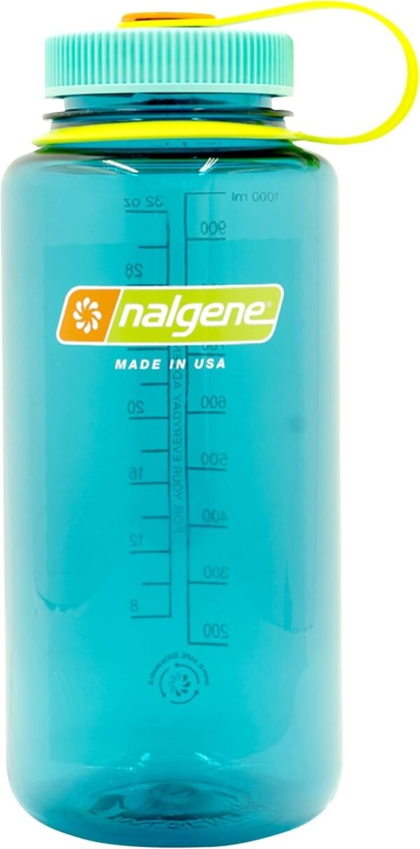 Nalgene Sustain Tritan BPA-Free Water Bottle Made with Material Derived From 50% Plastic Waste (using ISCC certified mass balance), 32 OZ, Wide Mouth