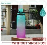 Opard 30oz/32oz Sports Water Bottle with Leak Proof Flip Top Lid BPA Free Tritan Reusable Plastic for Gym and Outdoor, Travel Water Bottle with Straw