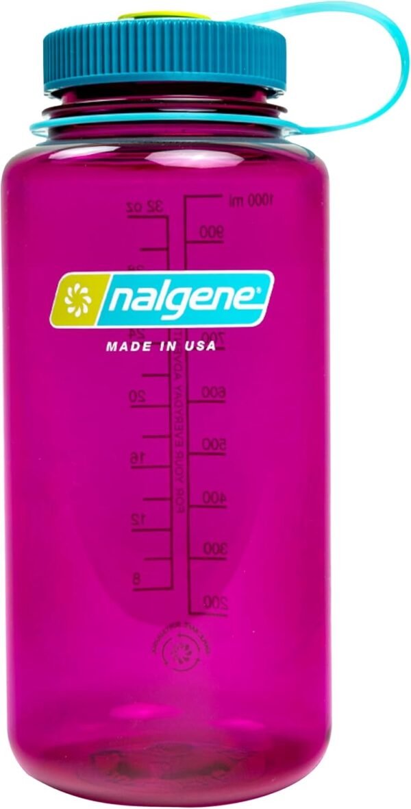Nalgene Sustain Tritan BPA-Free Water Bottle Made with Material Derived From 50% Plastic Waste (using ISCC certified mass balance), 32 OZ, Wide Mouth
