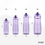 Pogo Plastic Water Bottle with Chug Lid and Carry Handle, Reusable, BPA Free, Dishwasher Safe, Perfect for Travel, School, Outdoors, and Gym | 18oz, 32oz, 40oz, 64oz