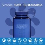 Nalgene Sustain Tritan BPA-Free Water Bottle Made with Material Derived From 50% Plastic Waste (using ISCC certified mass balance), 32 OZ, Wide Mouth