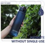 Opard 30oz/32oz Sports Water Bottle with Leak Proof Flip Top Lid BPA Free Tritan Reusable Plastic for Gym and Outdoor, Travel Water Bottle with Straw