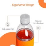 Copco Hydra Water Bottle with Spill-Resistant Lid, 16.9 oz - Reusable Tritan Non-Slip Sleeve, Twist-Open Body - BPA-Free, Leak-Proof, Durable & Portable for Gym, Office, School (Gray)