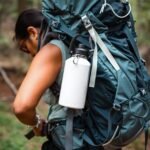 Fijinhom 24 oz Insulated Water Bottle with Handle, 304 Stainless Steel Water Bottles with Wide Mouth, Double Wall Vacuum Sports Water Bottle, BPA Free, Keep Cold and Hot, Black