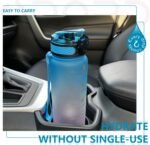 Opard 30oz/32oz Sports Water Bottle with Leak Proof Flip Top Lid BPA Free Tritan Reusable Plastic for Gym and Outdoor, Travel Water Bottle with Straw