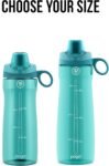 Pogo Plastic Water Bottle with Chug Lid and Carry Handle, Reusable, BPA Free, Dishwasher Safe, Perfect for Travel, School, Outdoors, and Gym | 18oz, 32oz, 40oz, 64oz
