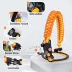 Fijinhom 24 oz Insulated Water Bottle with Handle, 304 Stainless Steel Water Bottles with Wide Mouth, Double Wall Vacuum Sports Water Bottle, BPA Free, Keep Cold and Hot, Black