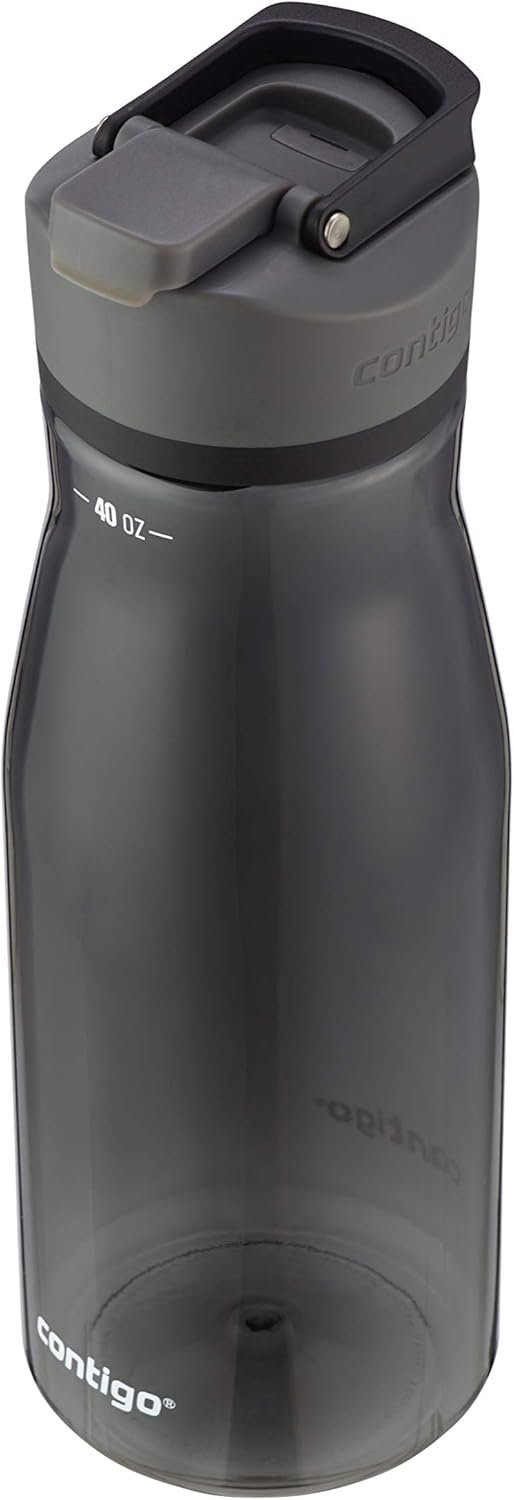 Contigo AUTOSEAL Cortland 24oz Water Bottle BPA-Free Plastic Spill Leak-Proof Lid and Carry Handle Dishwasher Safe Spirulina