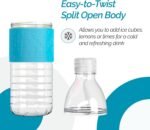 Copco Hydra Water Bottle with Spill-Resistant Lid, 16.9 oz - Reusable Tritan Non-Slip Sleeve, Twist-Open Body - BPA-Free, Leak-Proof, Durable & Portable for Gym, Office, School (Gray)