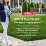 THERMOS FUNTAINER 16 Ounce Stainless Steel Vacuum Insulated Bottle with Wide Spout Lid, Galaxy Teal