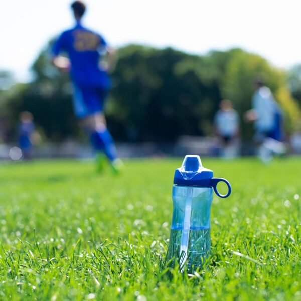 Pogo Plastic Water Bottle with Chug Lid and Carry Handle, Reusable, BPA Free, Dishwasher Safe, Perfect for Travel, School, Outdoors, and Gym | 18oz, 32oz, 40oz, 64oz