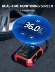 AstroAI Tire Inflator Air Compressor 12V DC Portable Air Compressor Car Accessories Auto Tire Pump 100PSI with LED Light Digital Air Pump for Car Tires Bicycles Other Inflatables