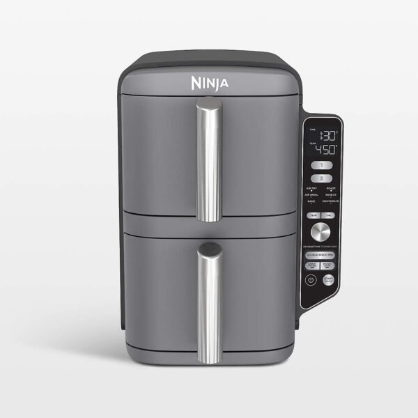 Фритюрница без жира Ninja Double Stack XL 9,5 л 2470 Вт серая