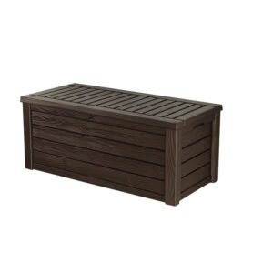 💕Räumungsverkauf💕Keter Gartenbox, 150-Gallonen-Harz-Gartenbehälter & Bank