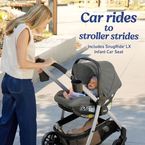 Graco 3-in-1 Set: Combining a car seat and stroller.