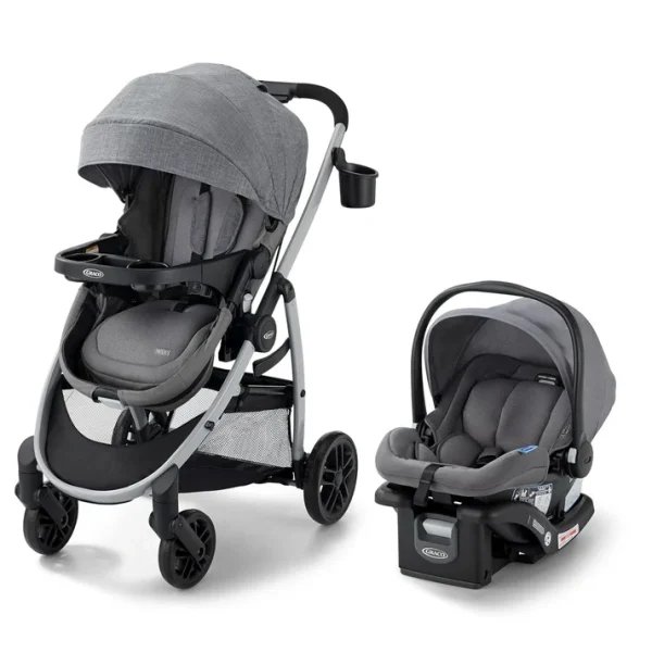 Graco 3-in-1 Set: Combining a car seat and stroller.