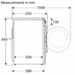 BOSCH WGG254F0GB Series 6 Washing machine, front loader 10 kg 1400 rpm