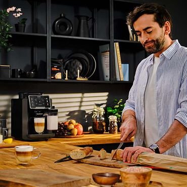 Krups Sensation Milk EA912H Espressomaschine, 15 bar, 1450 W, mit Milchsystem