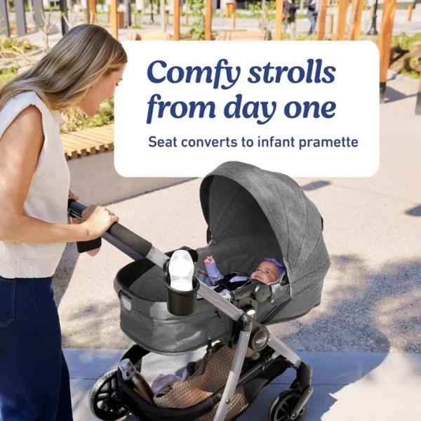 Graco 3-in-1 Set: Combining a car seat and stroller.