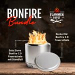 Bonfire-Bundle | solo stove Bonfire 2.0 mit Standfuß + Deckel