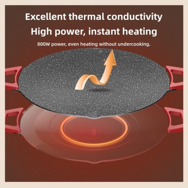 Круглая многофункциональная сковорода из майфанского камня