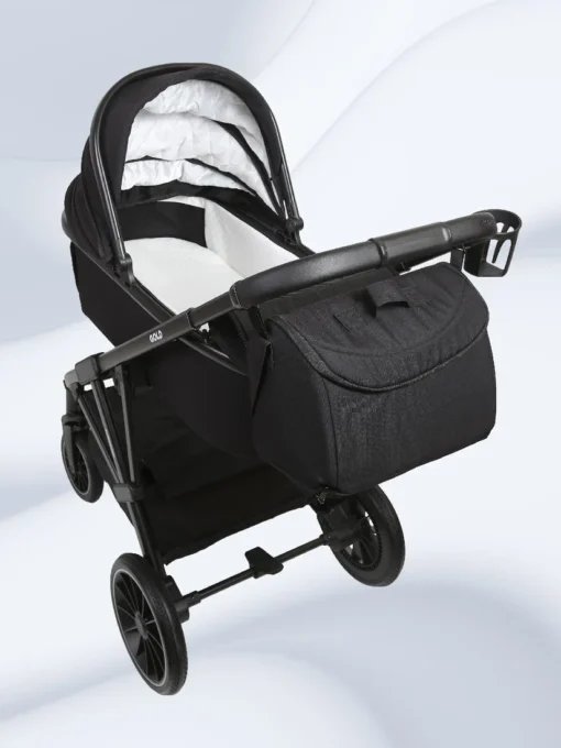 Универсальная коляска Chiccolino Gold (3 в 1, черная)