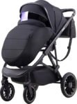 Универсальная коляска Chiccolino Gold (3 в 1, черная)