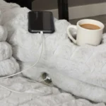 Winter Sale - Nestle Chaise Lounge With Dual Cupholders And Charging Ports