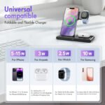 Wireless Charging Station: 3 In 1 Charger Stand Multiple Devices Compatible