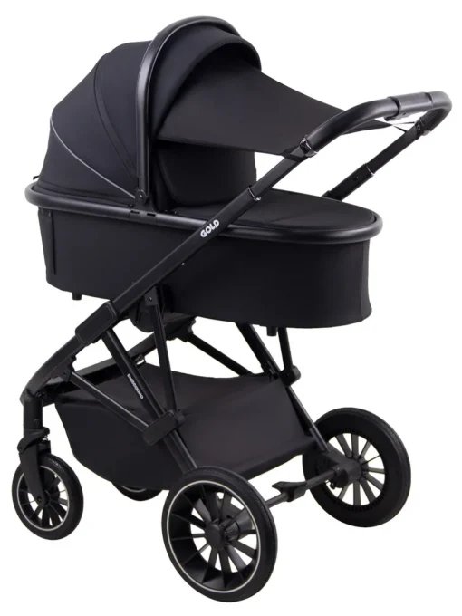 Универсальная коляска Chiccolino Gold (3 в 1, черная)