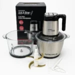 Блендер/подрібнювач Zepline ZP-00219 «Шість в одному» з двома чашами зі скла та нержавіючої сталі, об'ємом 3,2 літра, потужністю 3000 Вт.