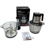 Блендер/подрібнювач Zepline ZP-00219 «Шість в одному» з двома чашами зі скла та нержавіючої сталі, об'ємом 3,2 літра, потужністю 3000 Вт.