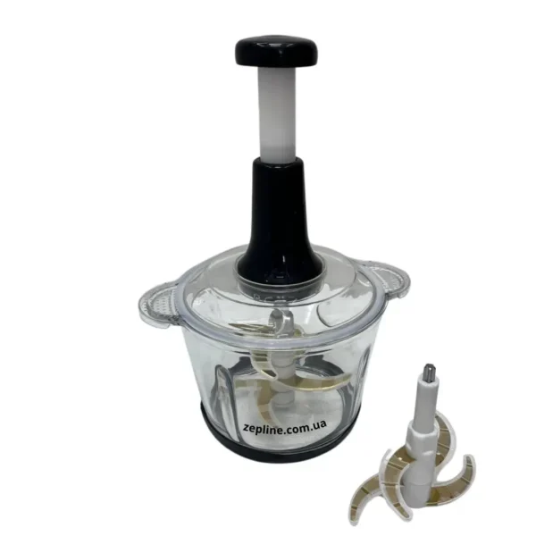 Блендер/подрібнювач Zepline ZP-00219 «Шість в одному» з двома чашами зі скла та нержавіючої сталі, об'ємом 3,2 літра, потужністю 3000 Вт.