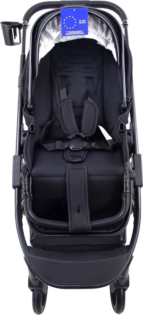 Универсальная коляска Chiccolino Gold (3 в 1, черная)