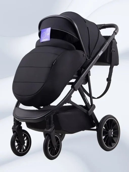 Универсальная коляска Chiccolino Gold (3 в 1, черная)