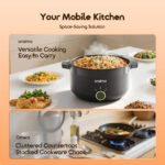 Электрычная пліта Oraimo Multi Pot 3L з энергазберагальнай аб'ёмам