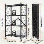 Эта складная полка очень легко перемещается по дому и поможет вам содержать вещи в порядке и организованно!