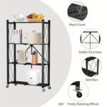 Эта складная полка очень легко перемещается по дому и поможет вам содержать вещи в порядке и организованно!